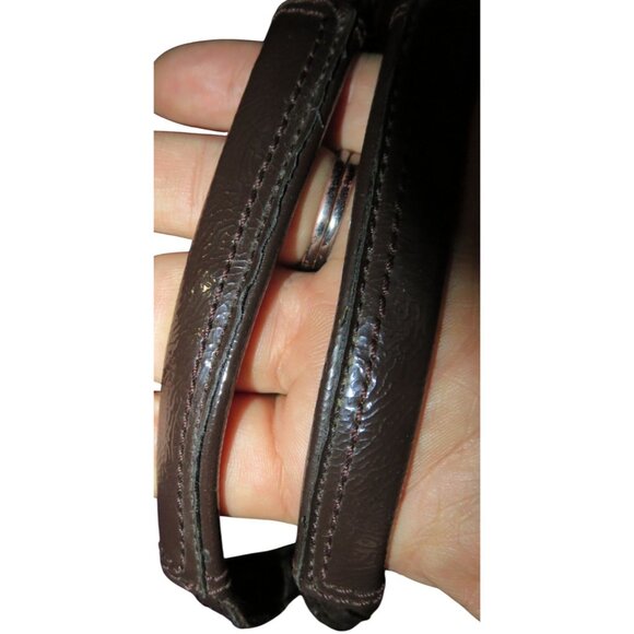 Coach 2013 Signature C Brown Canvas & Leather Trim Fold over Tote and Crossbody - Picture 6 of 11